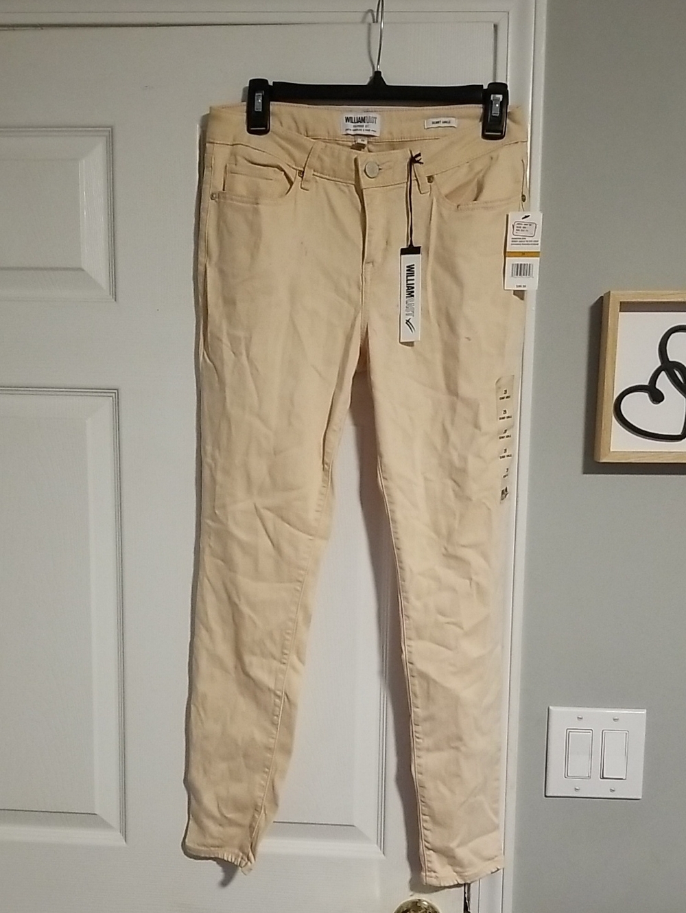 William Rast Light Peach Slim Jeans